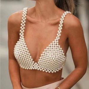 Pearl beaded bralette NEW